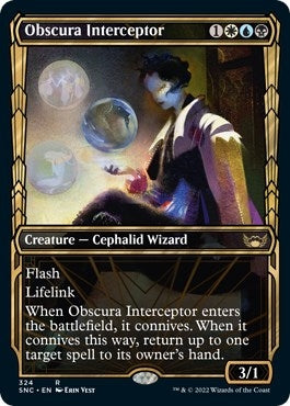 Obscura Interceptor (Showcase) (324) [SNC] - MTG Single