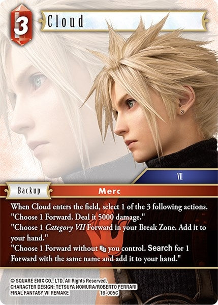 Cloud (16) [16] - Final Fantasy TCG Single
