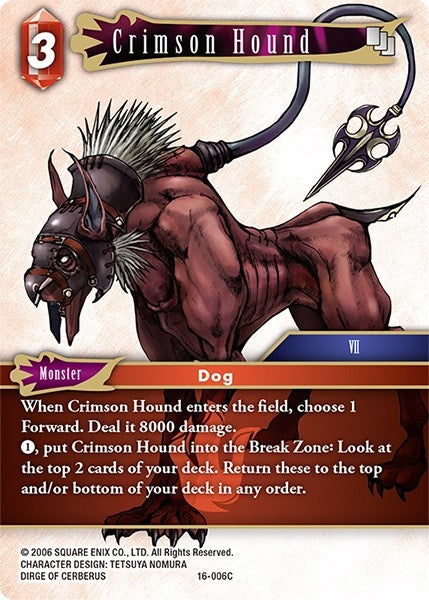 Crimson Hound (16) [16] - Final Fantasy TCG Single