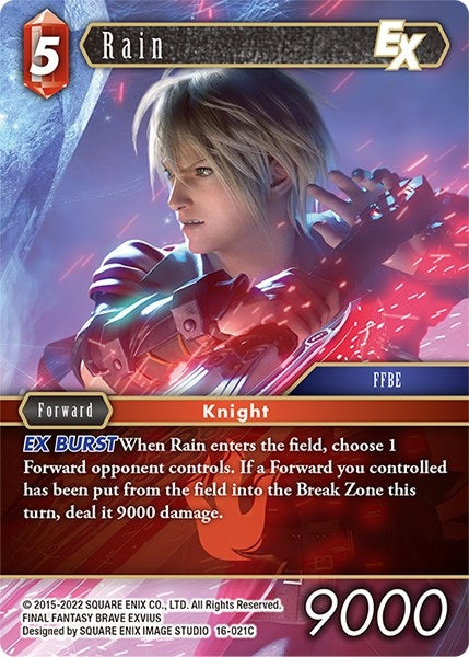 Rain EX (16) [16] - Final Fantasy TCG Single