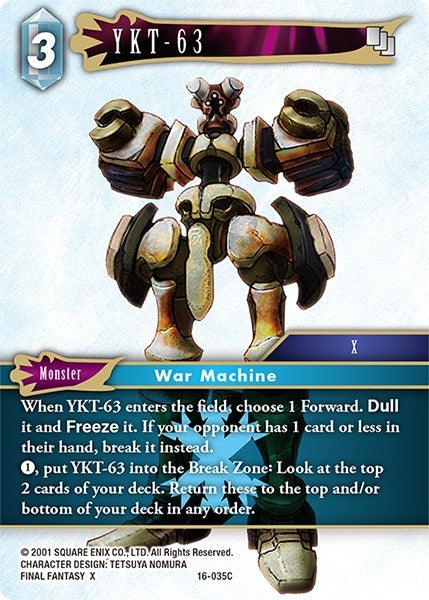 YKT-63 (16) [16] - Final Fantasy TCG Single