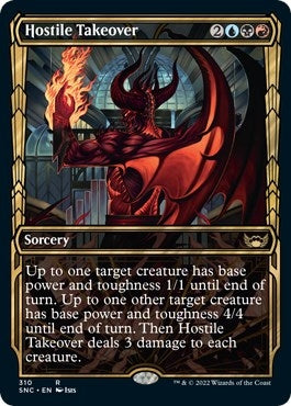 Hostile Takeover (Showcase) (310) [SNC] - MTG Single