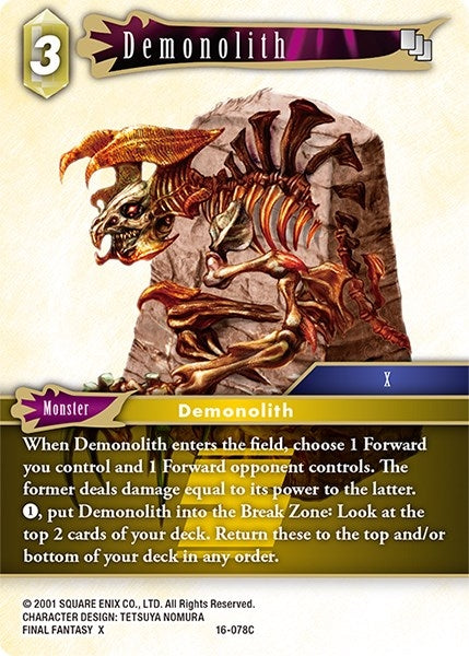 Demonolith (16) [16] - Final Fantasy TCG Single