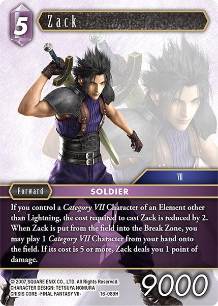 Zack (16) [16] - Final Fantasy TCG Single