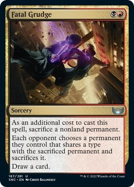 Fatal Grudge (187) [SNC] - MTG Single