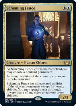 Scheming Fence (219) [SNC] - MTG Single