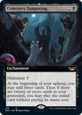 Cemetery Tampering (Extended Art) (418) [SNC] - MTG Single
