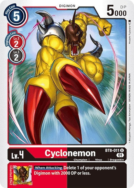 Cyclonemon (8011) [BT08] - Digimon Card Game Single