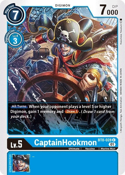 CaptainHookmon (8028) [BT08] - Digimon Card Game Single