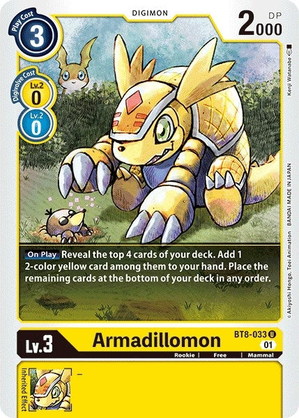 Armadillomon (8033) [BT08] - Digimon Card Game Single