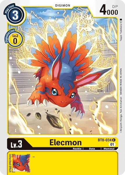 Elecmon (8034) [BT08] - Digimon Card Game Single