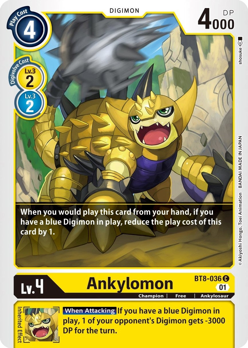 Ankylomon (8036) [BT08] - Digimon Card Game Single
