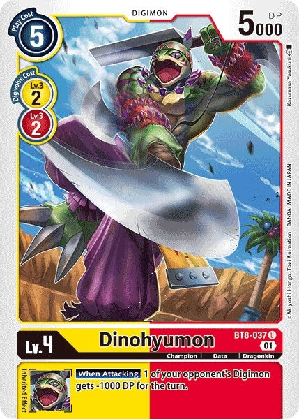 Dinohyumon (8037) [BT08] - Digimon Card Game Single