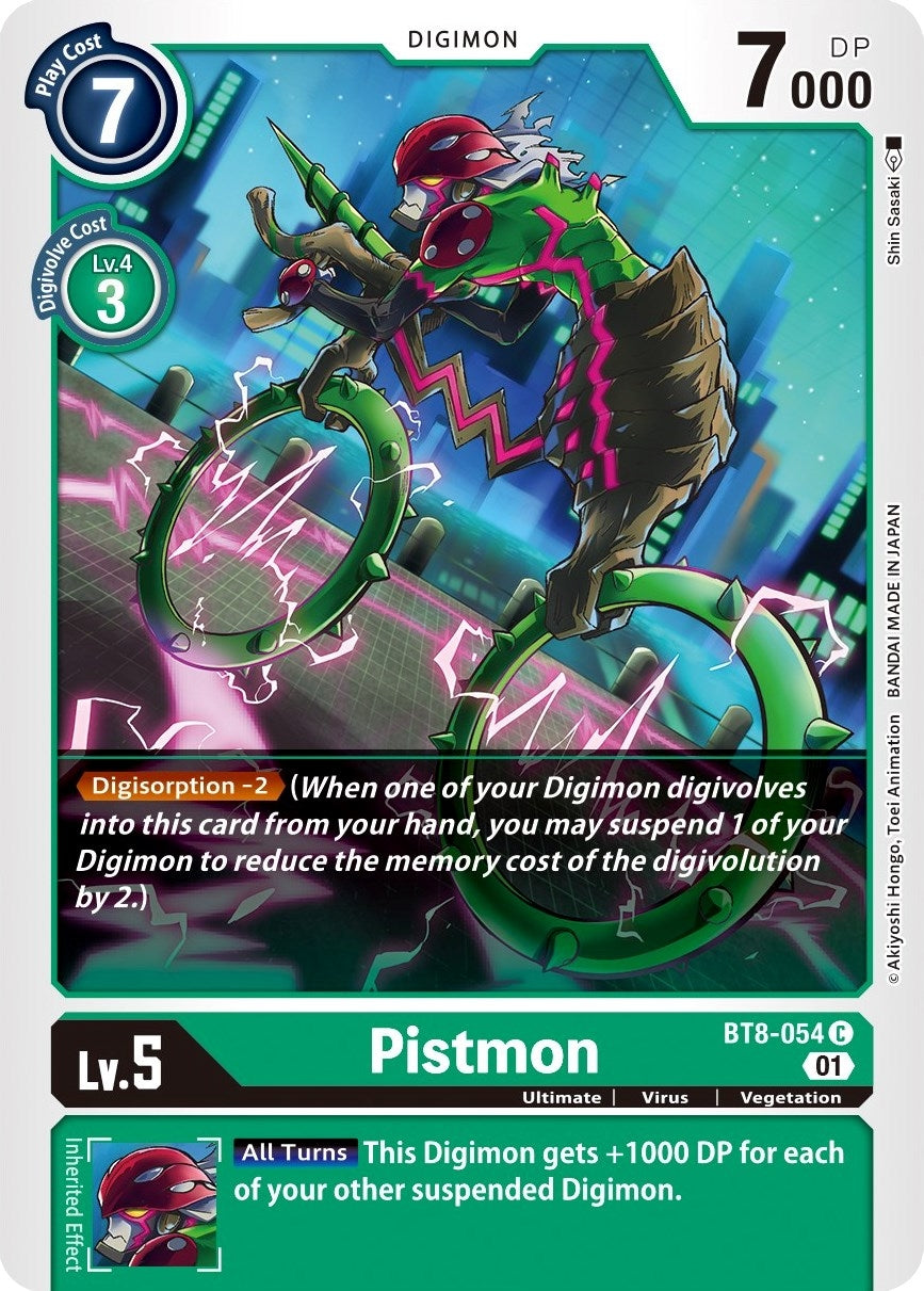 Pistmon (8054) [BT08] - Digimon Card Game Single