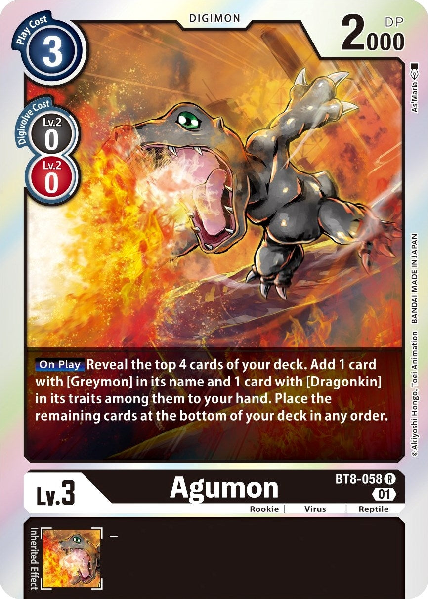 Agumon (8058) [BT08] - Digimon Card Game Single