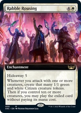 Rabble Rousing (Extended Art) (409) [SNC] - MTG Single
