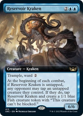 Reservoir Kraken (Extended Art) (413) [SNC] - MTG Single