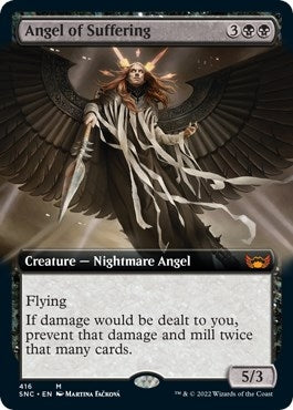 Angel of Suffering (Extended Art) (416) [SNC] - MTG Single