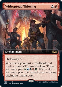 Widespread Thieving (Extended Art) (428) [SNC] - MTG Single