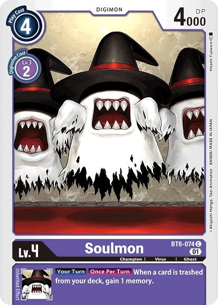 Soulmon (8074) [BT08] - Digimon Card Game Single