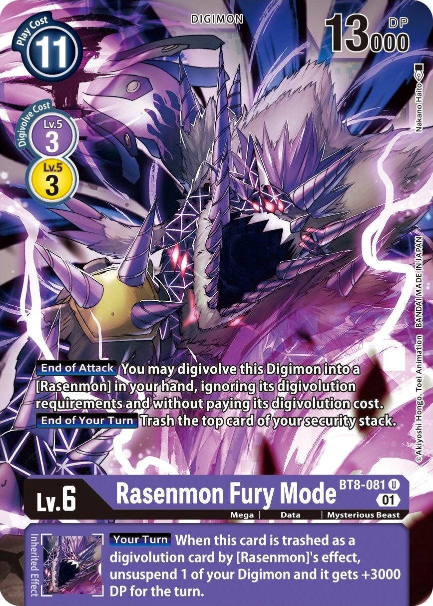 Rasenmon Fury Mode (8081) [BT08] - Digimon Card Game Single