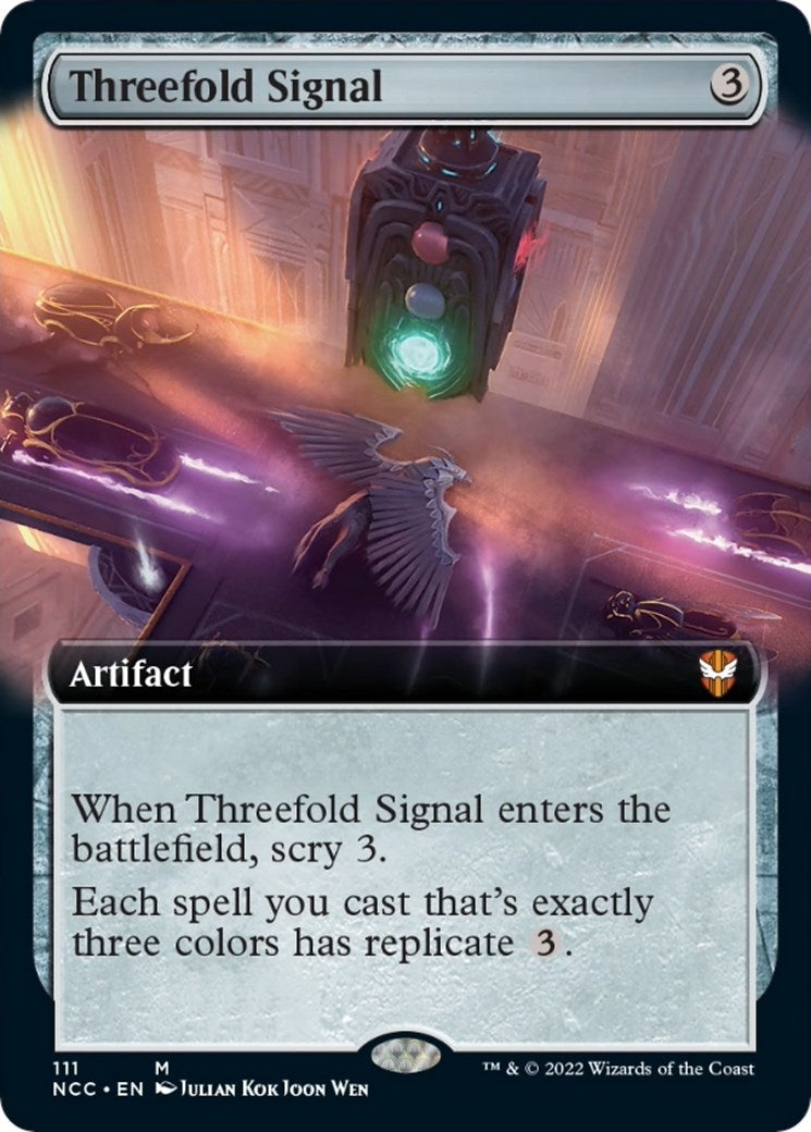 Threefold Signal (Extended Art) (111) [NCC] - MTG Single