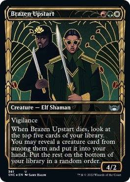 Brazen Upstart (Gilded Foil) (361) [SNC] - MTG Single