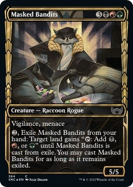 Masked Bandits (Gilded Foil) (384) [SNC] - MTG Single