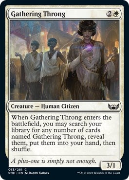 Gathering Throng (13) [SNC] - MTG Single