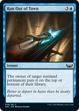 Run Out of Town (58) [SNC] - MTG Single