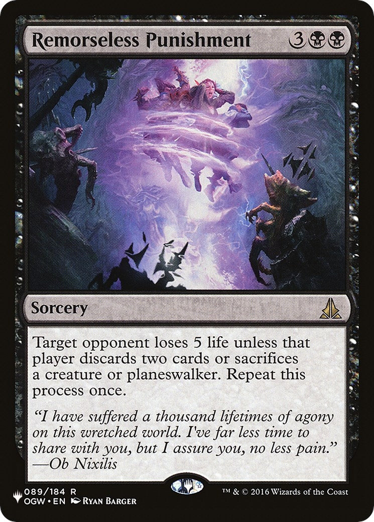 Remorseless Punishment (89) [LIST] - MTG Single