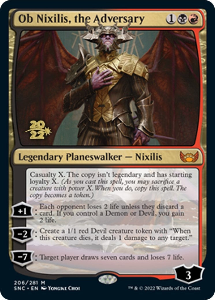 Ob Nixilis the Adversary (206) [PRE] - MTG Single