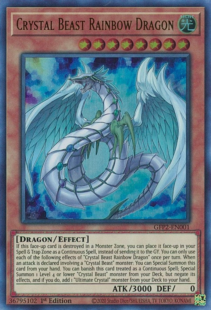 Crystal Beast Rainbow Dragon (2001) (GFP2) - YuGiOh Single
