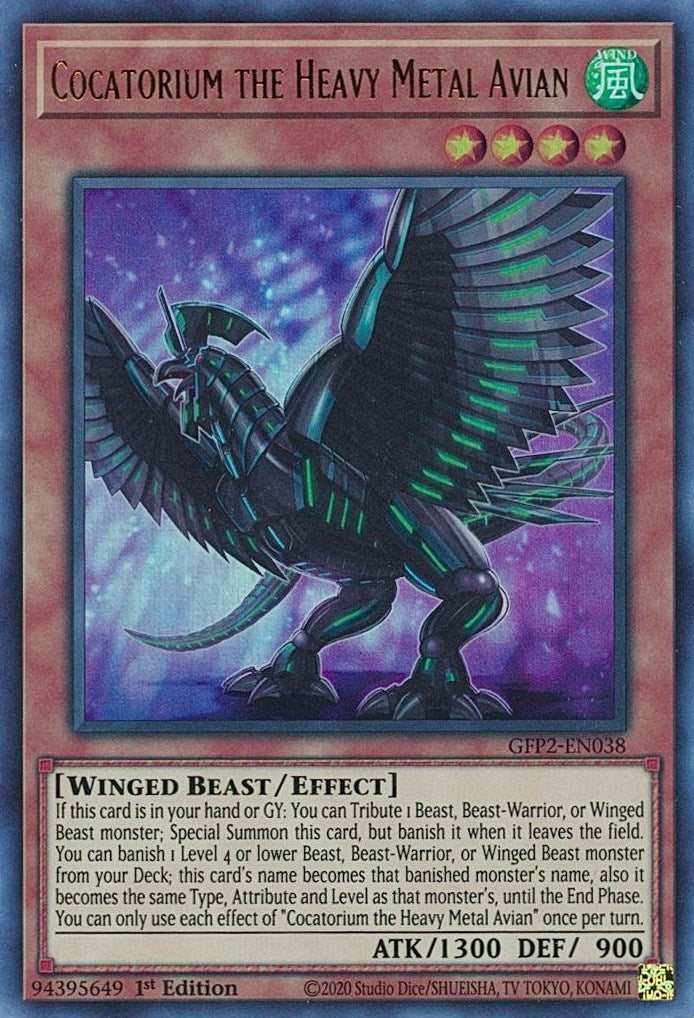 Cocatorium the Heavy Metal Avian (2038) (GFP2) - YuGiOh Single