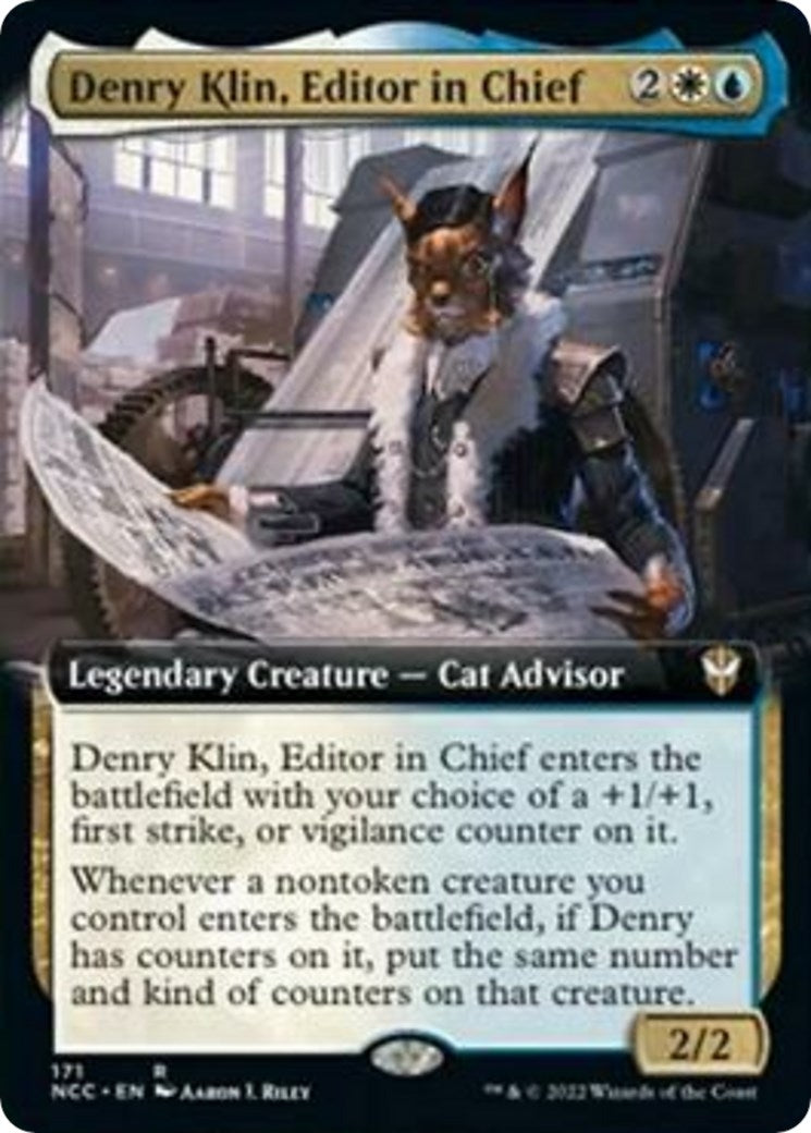 Denry Klin Editor in Chief (Extended Art) (171) [NCC] - MTG Single