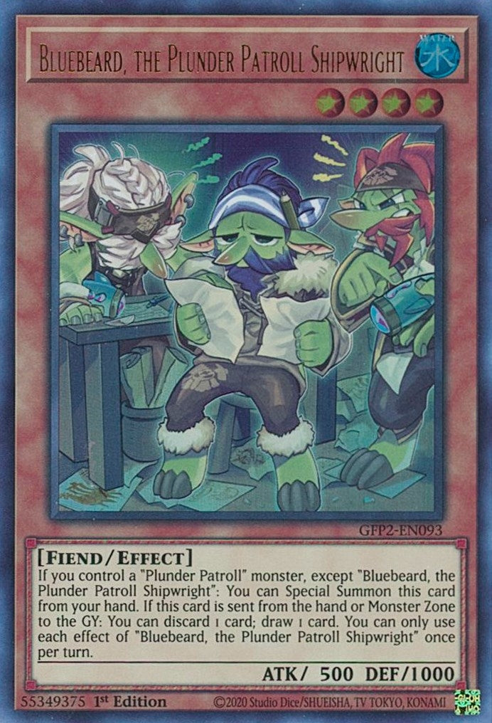 Bluebeard the Plunder Patroll Shipwright (2093) (GFP2) - YuGiOh Single