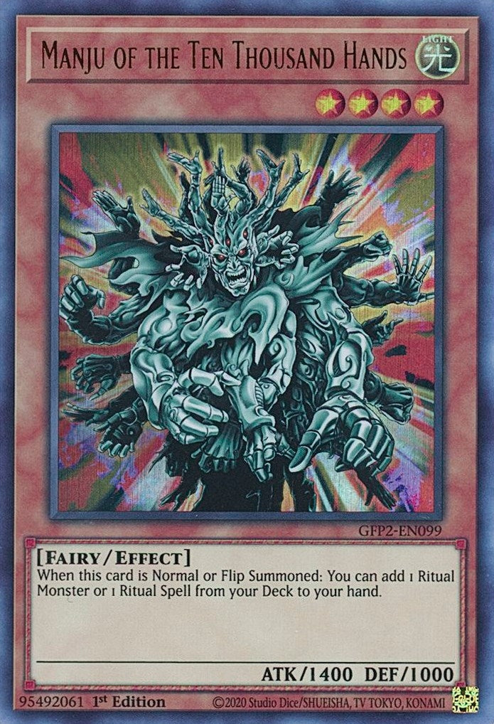 Manju of the Ten Thousand Hands (2099) (GFP2) - YuGiOh Single