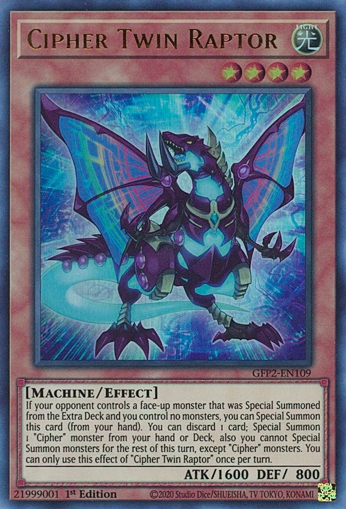 Cipher Twin Raptor (2109) (GFP2) - YuGiOh Single