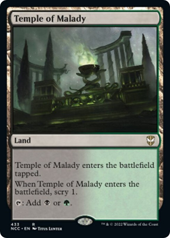 Temple of Malady (433) [NCC] - MTG Single