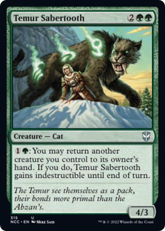 Temur Sabertooth (315) [NCC] - MTG Single