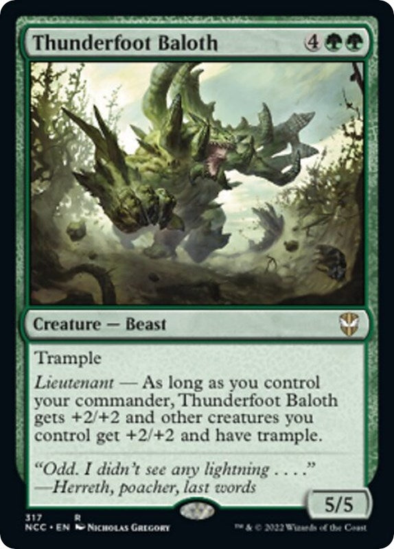 Thunderfoot Baloth (317) [NCC] - MTG Single