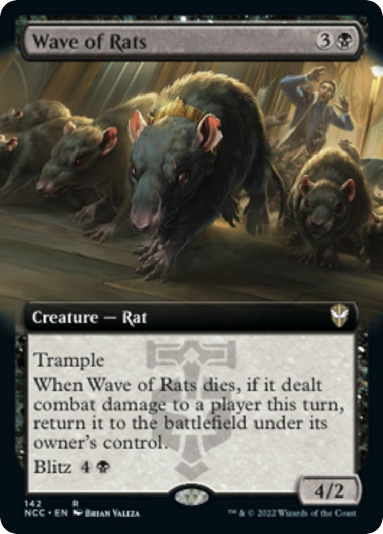 Wave of Rats (Extended Art) (142) [NCC] - MTG Single