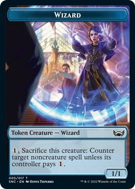 Wizard Token (0) [SNC] - MTG Single