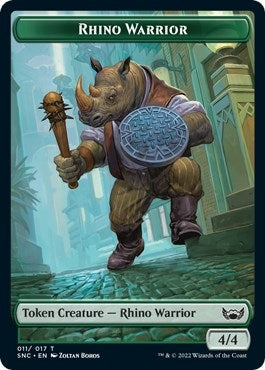 Rhino Warrior Token (0) [SNC] - MTG Single
