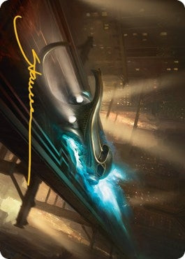 Run Out of Town Art Card (Gold-Stamped Signature) (13) [ASSNC] - MTG Single