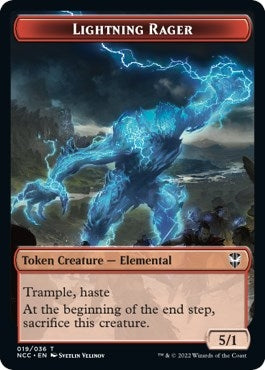 Lightning Rager // Rogue Double-sided Token (0) [NCC] - MTG Single
