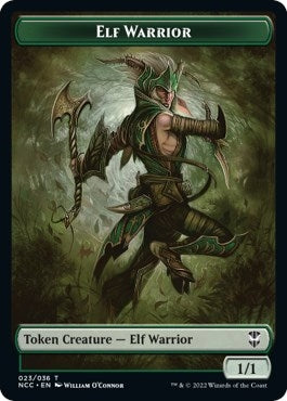 Elf Warrior // Wurm Double-sided Token (0) [NCC] - MTG Single