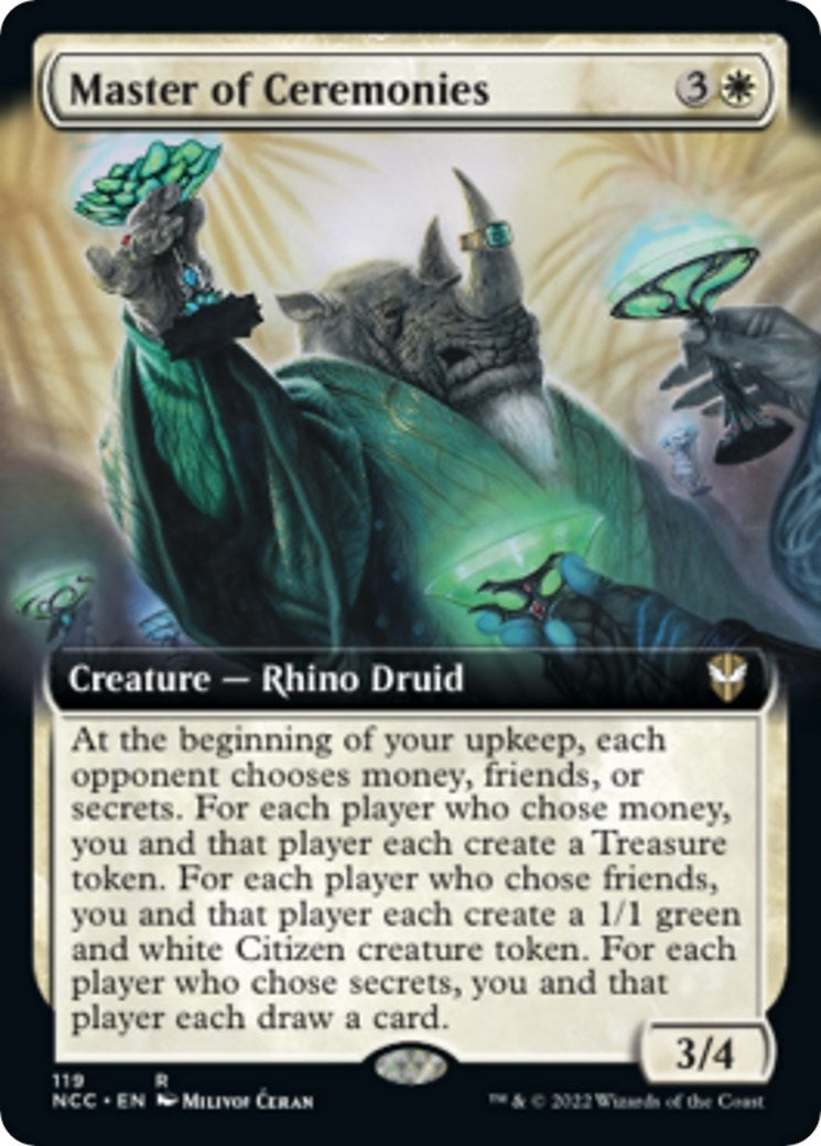 Master of Ceremonies (Extended Art) (119) [NCC] - MTG Single