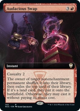 Audacious Swap (Extended Art) (145) [NCC] - MTG Single