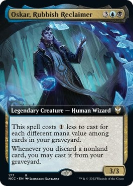 Oskar Rubbish Reclaimer (Extended Art) (177) [NCC] - MTG Single